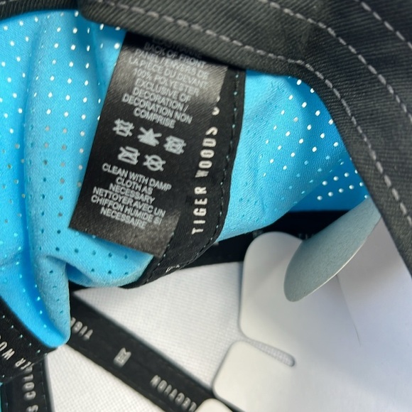 Nike Tiger Woods Legacy91 Golf Hat – S/M Flex Fit – Turquoise Cap with Logo - Picture 6 of 9